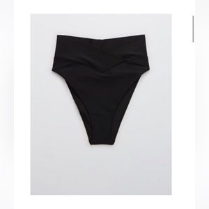 Aerie Crossover High Cut Cheeky Bikini Bottom